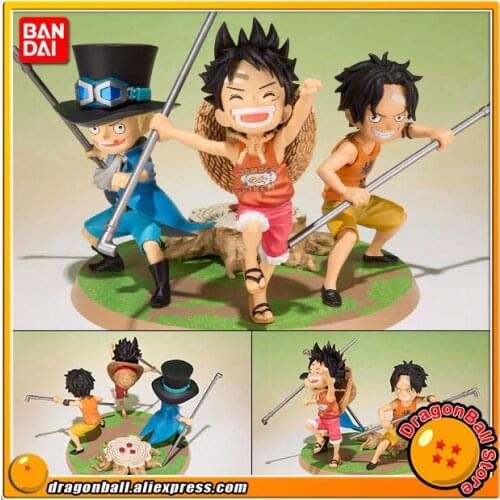 Japan Anime "ONE PIECE" Original BANDAI Tamashii Nations Figuarts Zero Figure - Luffy, Ace, Sabo -Gikyoudai no Yakusoku