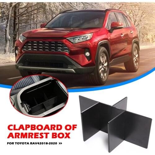 Latch Lock Handle Car Accessories Console Organizer for Toyota RAV4 18-20 Plastic Center Console Insert Dividers