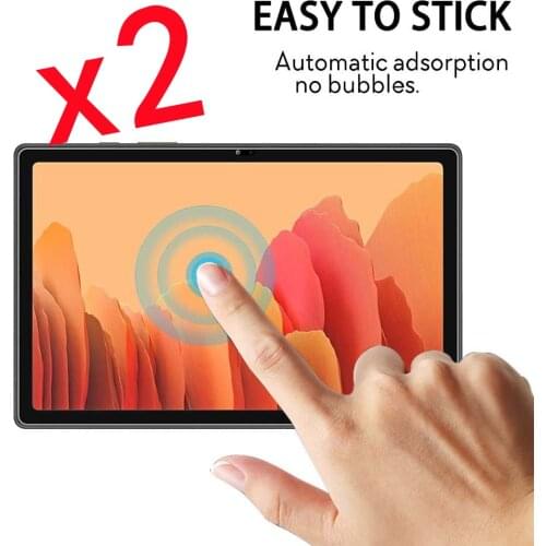 2Pcs Tablet Tempered Glass Screen Protector Cover for Samsung Galaxy Tab A7 T500/T505 10.4 Inch Full Coverage Protective Film