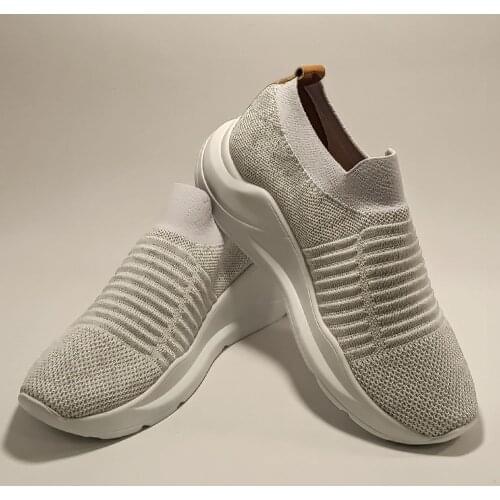 Womens Casual Sneakers Knitwear Spring and Summer Fashion Lightweight and Comfy Breathable High Quality Design Stretch Shoes