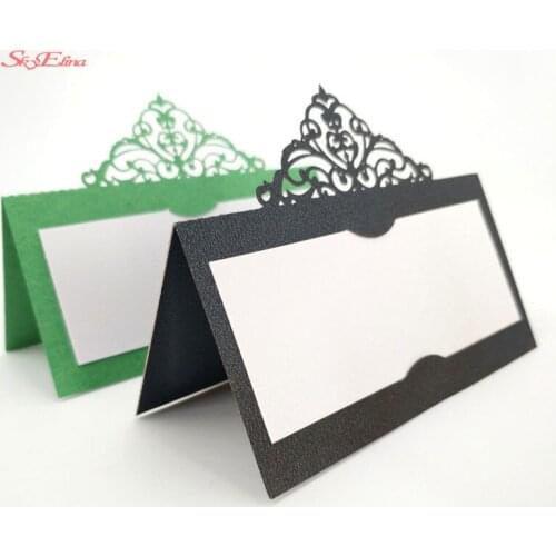 10/50/100pcs Wedding Table Decoration Place Cards Laser Cut Floral Table Name Place Cards For Wedding Decoration Gift Card 5z