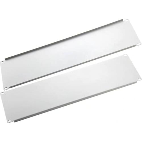 2pcs Blank Plate 3U for 19" rack mount cabinet patch panel rack mounting blanking for serve case 1.6mm thick with screw 2U 3U 4U