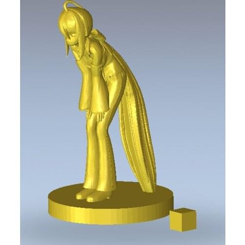 3d model relief for cnc or 3D printers in STL file format Japan_women