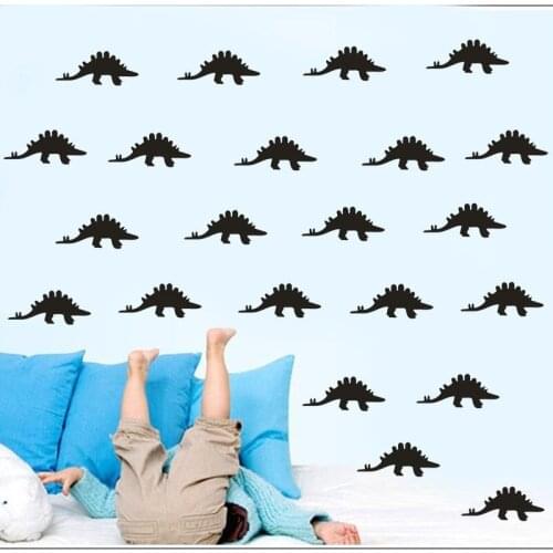 40 PCS Child Room Wall Decal Little Dinosaur Pattern DIY Adhesive Wall Sticker Kids Nuesery Wall Decor Waterproof Decals SYY131