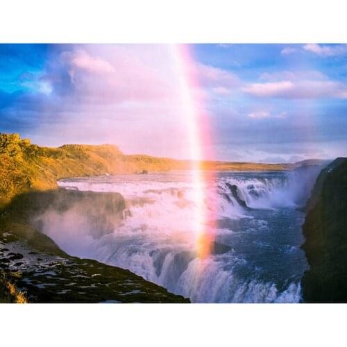 5D Diy full Square Round drill Diamond painting Cross stitch Kits River view Diamond embroidery Mosaic decor Wall StickerZP-1207