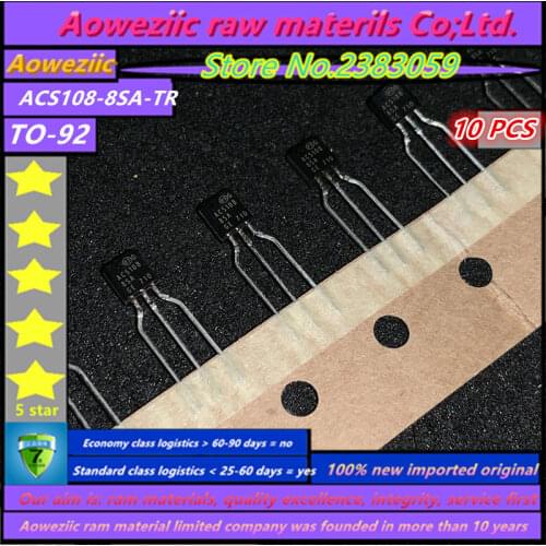 Aoweziic 100% new imported original ACS108-8SA-TR ACS108-8SA ACS108 TO-92 bidirectional thyristor sensor door