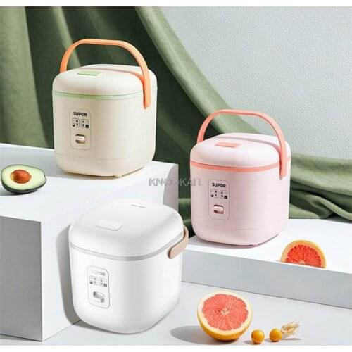 220V 1.2L Electric Rice Cooker Multifunctional Household Heating Box Non-stick Mini Multi Cooker 3 Color Available