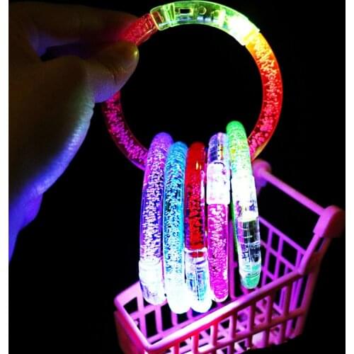 Creative Wrist Luminous Toys LED Lights Bracelet Light Night Safety Warning LED Bright Running Outdoor Tool Kids Toys Children
