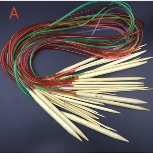 100cm Long Circular Knitting Needles 2.0mm,2.5 2.75 3 3.25 3.5 -10.0mm Smooth Finish Bamboo Knitting Needles Crochet Hooks