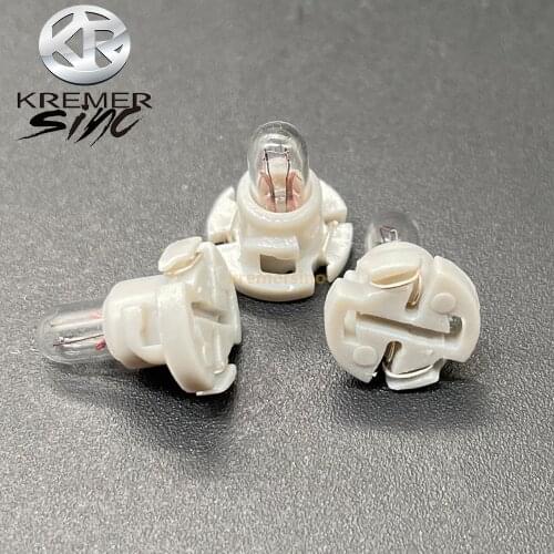 10pcs T4 Bulbs Lamps for Audi Mercedes Benz BMW Opel Volvo Dashboard Instrument 12V 1.2W Grey Base