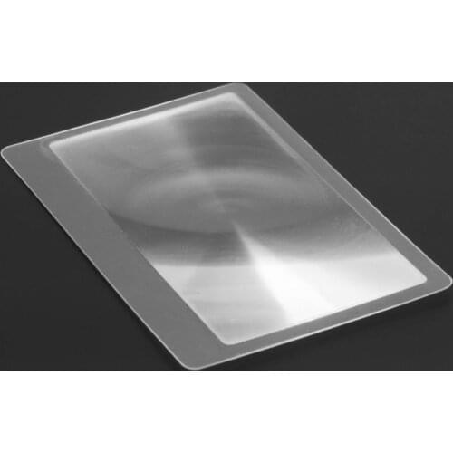 1/5Pcs 85x55mm Pocket Magnifier Optical Lnstruments High Definition PVC Household Products Profession Credit Card Magnifying