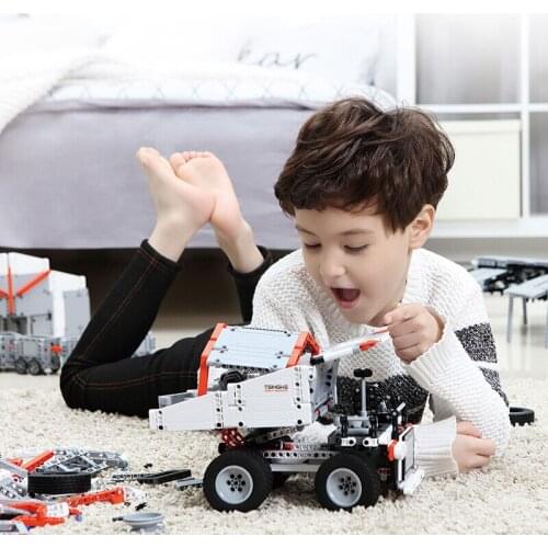 MI Engineering Vehicle Building Blocks Toy Car Children Assembled Small Particles Building Blocks Mine Truck Re-engraved Version