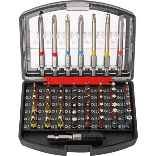 56PCS Security Screwdriver Bit Sets Magnetic Bit Set For Drill Multifunctional Screw Driver Bits For Furniture Tools