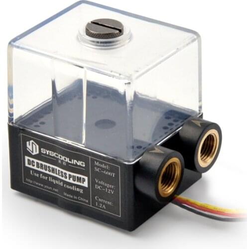 Syscooling water cooling pump with reservoir SC-600T DC 12v dc brushless pump for PC water cooling system