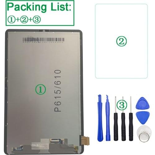 1Pcs Brand New LCD Screen Display Panel Touch Digitizer Assembly For Samsung Galaxy Tab S6 Lite 10.4" P610 P615 P617 Replacement