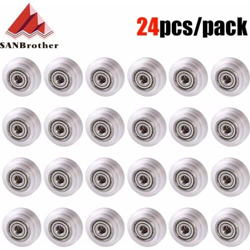 Openbuilds CNC Clear Polycarbonate Wheel Pulley 625ZZ Bearing Plastic Wheel for Creality CR-10, CR-10S, S4, S5 Ender 3 Pro