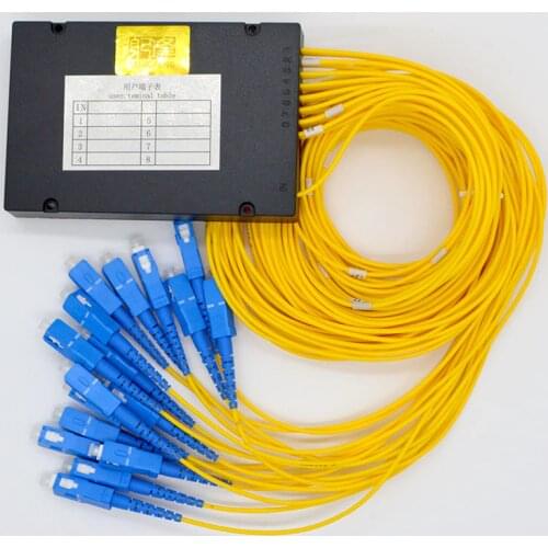 5PCS New SC/UPC/APC Fiber Optical Splitter 1 :16 PLC Box Tpye 1260 ~1650nm G657A1 Optical Fiber Splitter Special Wholesale