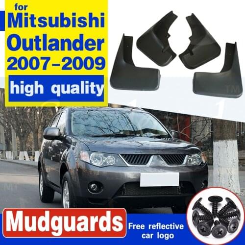 Front Rear Molded Car Mud Flaps For Mitsubishi Outlander 2007 2008 2009 Mudflaps Splash Guards Mud Flap Mudguards Fender