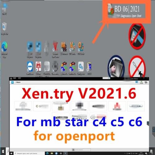 For MB STAR SD Connect C4/C5/C6 software 2021.06 xentry software remote install and activation v2021.06 xentry for openport tool
