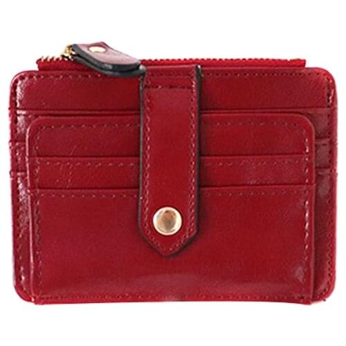 Simple Women Purse PU Leather Zipper Coin Pouch Short Wallet Casual Card Holder Billfold New