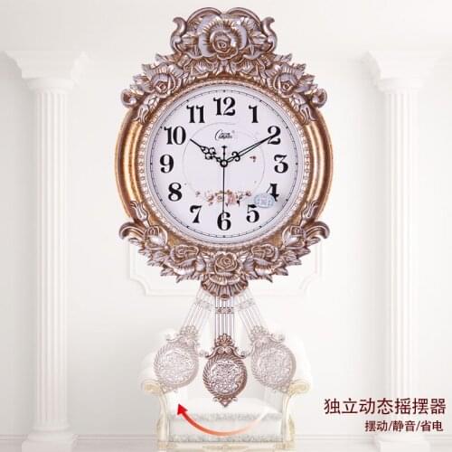 Nordic Luxury 3d Wall Clock Vintage Living Room Creative Modern Pendulum Clocks Wall Watches Home Decor Reloj Pared Grande Gift