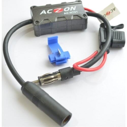 Universal Automobile Car FM Radio Stereo Antenna Signal Amplifier Booster