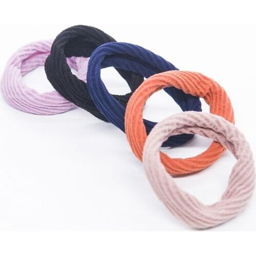 3pcs\1pc Women High Elastic Hair Bands Girls Solid Scrunchie Seamless Ponytail Holders Hairband Hair Ropes Ties Accessories