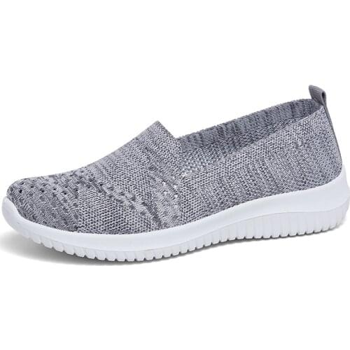 2021Women Flat Slip on White Shoes Woman Lightweight White Sneakers Summer Autumn Casual Chaussures Femme Basket Flats Shoes