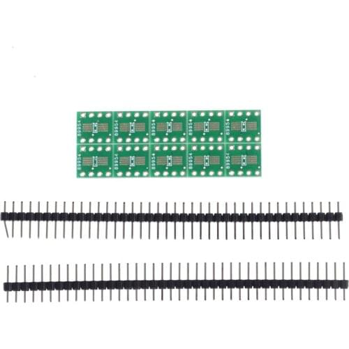 10pcs Electronic Circuit TSSOP8 SSOP8 SOP8 SMD To DIP8 Adapter to DIP+ Pin Header PCB Board Converter Double Sides 0.65mm/1.27mm