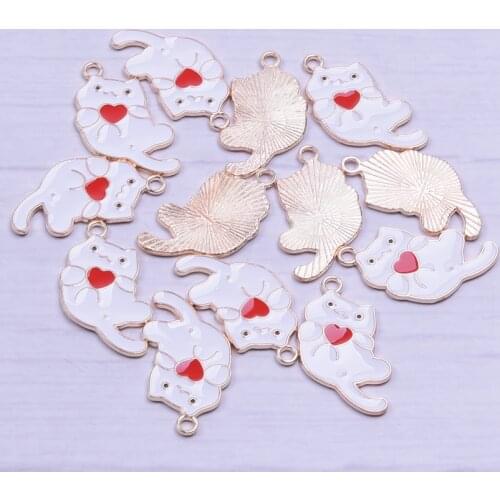 New Trendy 20Pcs/lot Enamel Alloy Metal Butterfly Dangle Charm For Fine Bracelet Jewelry Making