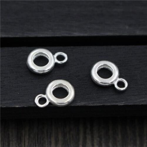 100% 925 Silver Spacers DIY Jewelry Ringed spacers Sterling Silver Jewelry Bracelet Spacers Beads