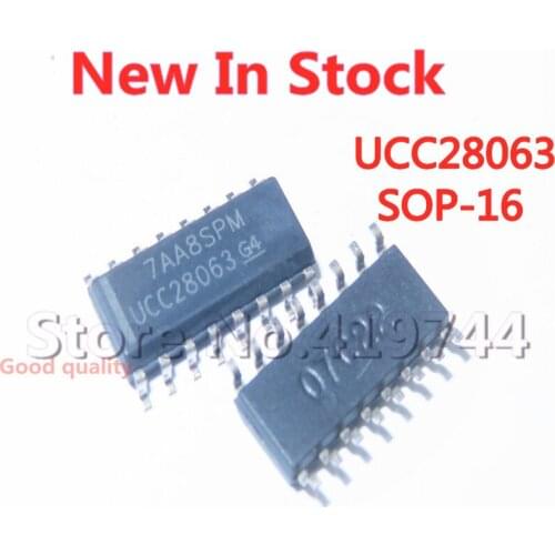 2PCS/LOT UCC28063DR UCC28063 SOP-16 SMD power management chip NEW In Stock