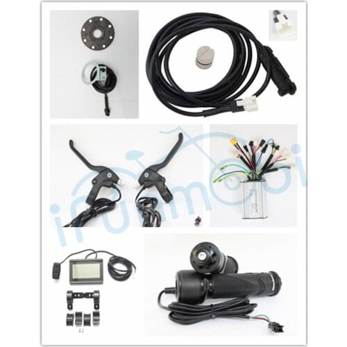 36V 48V 1200W Ebike Brushless DC Sine Wave Controller kits Regenerative and Reverse LCD3 Speed Sensor PAS electric bicycle bike