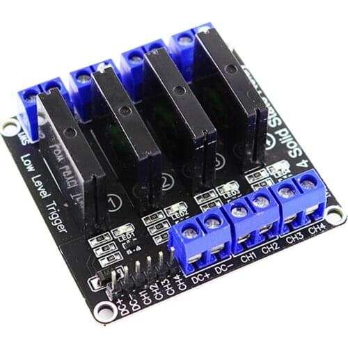 4 Channel 5V DC Relay Module Solid State Low Level G3MB-202P Relay SSR AVR DSP for arduino Diy Kit