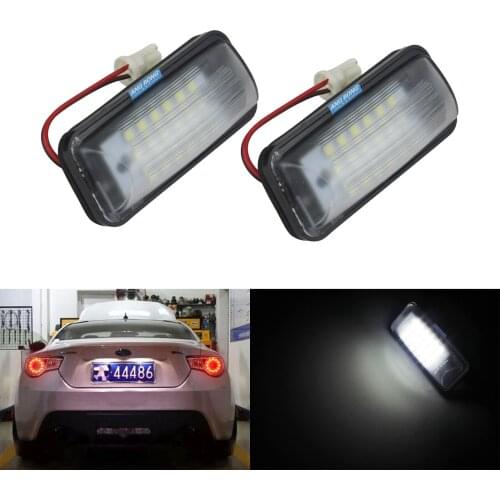 ANGRONG 2x LED Licence REG Number Plate Light White For Toyota GT 86 FT86 For Scion FR-S NC6 ZN6
