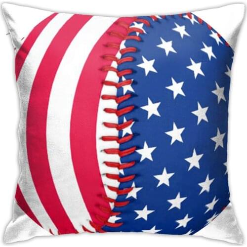 Baseball American Flag Cushion Decorative Pillows Home Decor Throw Pillow Decorativas Para Sofa Pillow Cover Sofa Chair Case