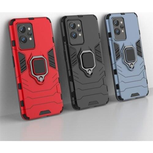 For Realme GT 5G Case Armor Finger Ring Bracket Shockproof Cover For Realme GT 5G Case For Realme 8 Realme 8 Pro Realme 7 5G
