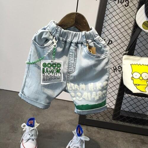 2018 Summer New Fashion Children Denim Shorts Boys Pants Boy Loose Shorts Casual Trousers Kids Cowboy Clothing Baby Boys Jeans