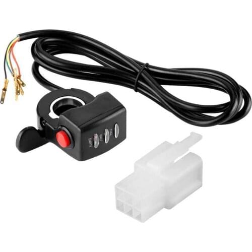 36V Electric Bike Thumb Throttle Battery Power Display Electric Bicycle Scooter E-bike Speed Handle Bar Grip Gas Twist Throttle