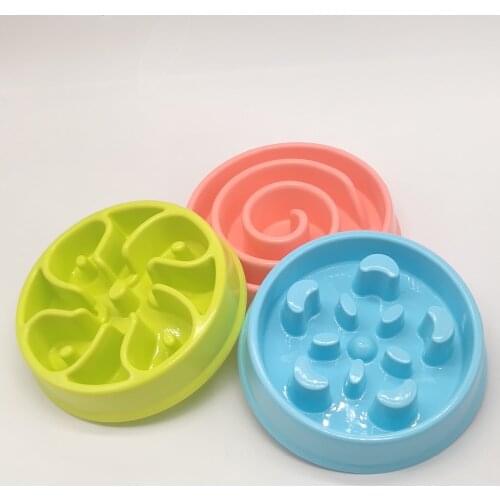 Pet Feeder Plastic Water Bowl Slim Food Pattern Bowl Puppy Dog And Dogs Entertainment Convenience Travel Small Outdoor Large