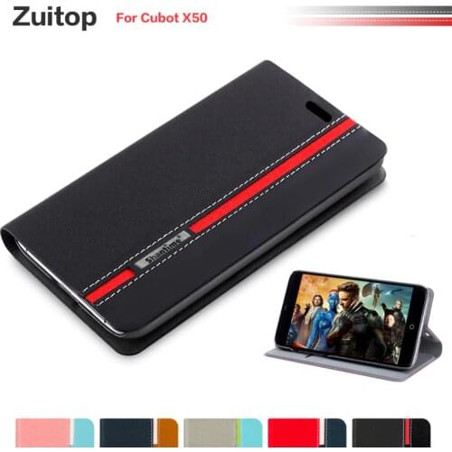 Cowboy PU Leather Phone Bag Case For Cubot X50 Flip Case For Cubot X50 Business Case Soft Silicone Back Cover