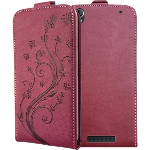 3D Stereo Embossing lace flower butterfly flip up and down leather phone bag cover case for Philips Xenium V787