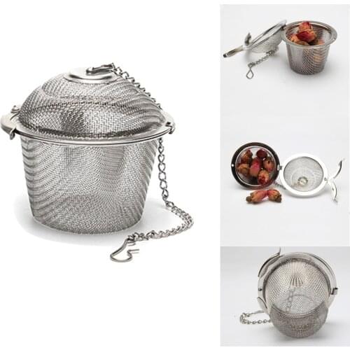 1/2PCS Reusable Stainless Steel Tea Strainer Loose Leaf Herbal Spice Filter Tea Infuser Multifunction Teaware Teapot Accessories