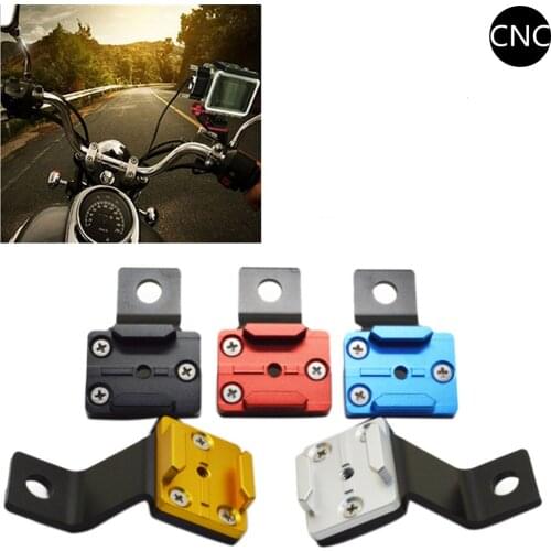 Motorcycle Aluminum bracket Mount rearview mirror Supporter Ride for Gopro Hero 9 8 7 5 4 3 SJCAM Xiaomi Yi 4K Eken Accessories