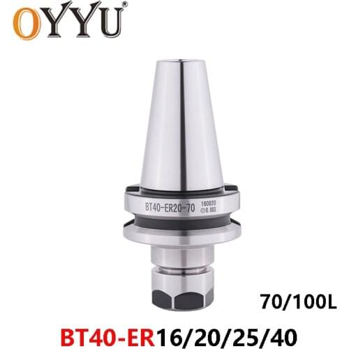 OYYU BT40 ER16 ER20 ER25 ER32 ER40 70 80 100 Tool Holder High Precision CNC Machining Center ER Chuck Powerful Tool Holder