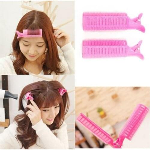 Plastic Bangs Curlers Self-Adhesive Curling Roller Curling Tube Bangs Artifact For Women Hair Curler Hair Rollers Fluffy Clip