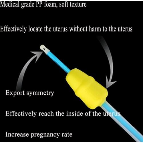 50set catheter sleeve foam tip professional pipe canine dog pet artificial insemination catheter tube deferens clinic product