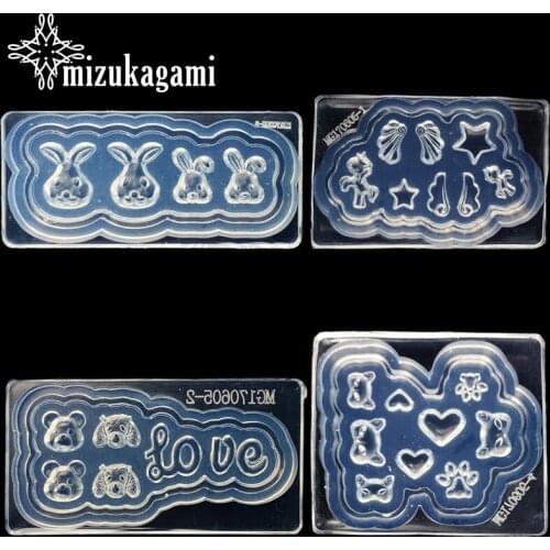 UV Resin Jewelry Liquid Silicone Mold 3D Animal Rabbit Dog Fox Horse Wings Resin Charms Mold For DIY Nail Art Mold