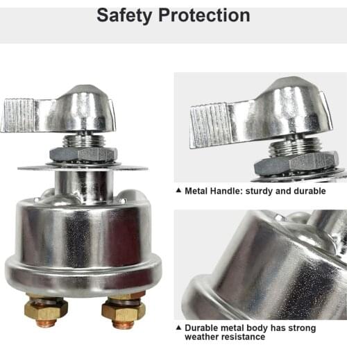 Heavy-Duty High Current Battery Disconnect Switch Switches with Face Plate