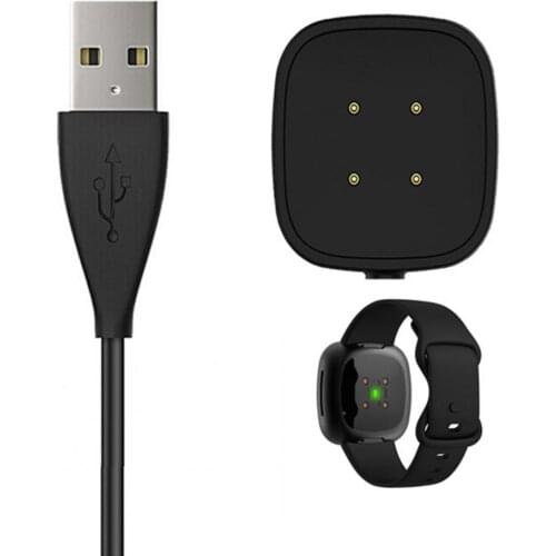 Bluelans Portable 100cm Smart Watch Fast Charging Cable USB Charger for Fitbit-Versa3/Sense